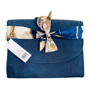 Accessories: Denim Cosmetic Travel Valet Bag-NWT